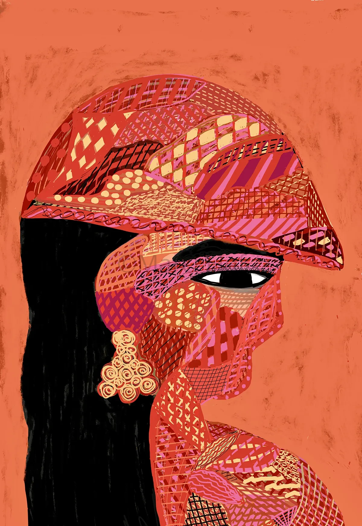 Camoulflaged Woman